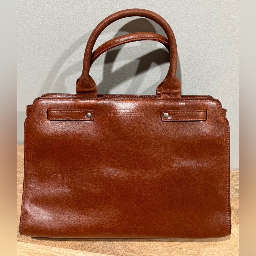 French Connection Triple Compartment Satchel
